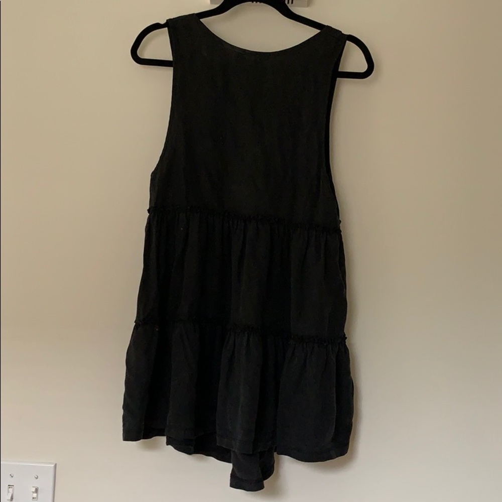 Super cute black tiered, soft dress.